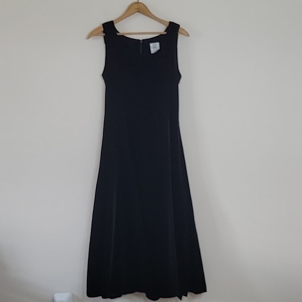 Vintage Laura Ashley Black Velvet Gown‎ Size 4